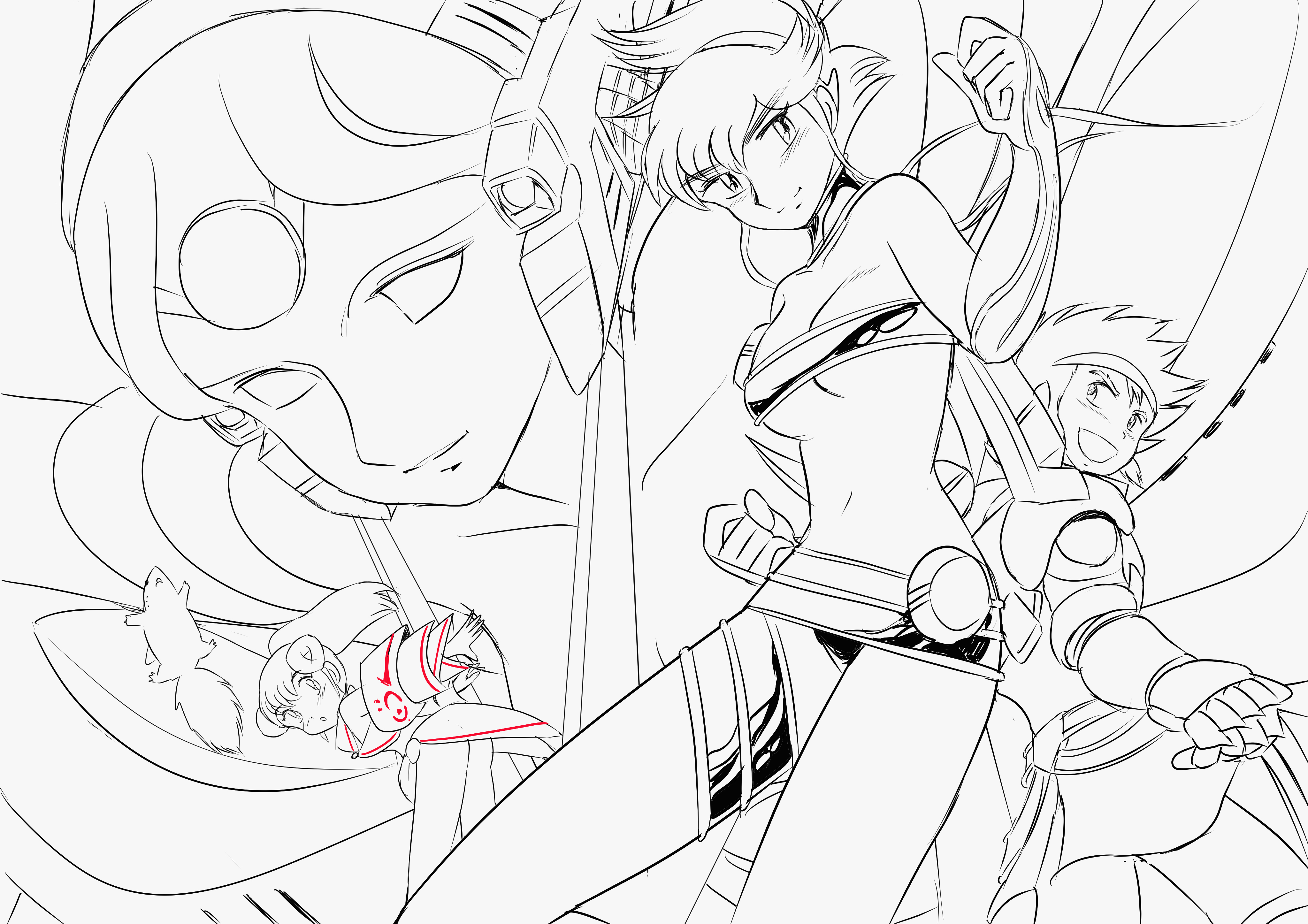 長谷川裕一先生描き下ろしグッズ用原画ついに公開！