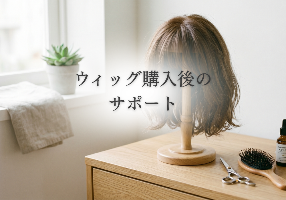 ウィッグを買った後も安心|美容師によるアフターカットサービス