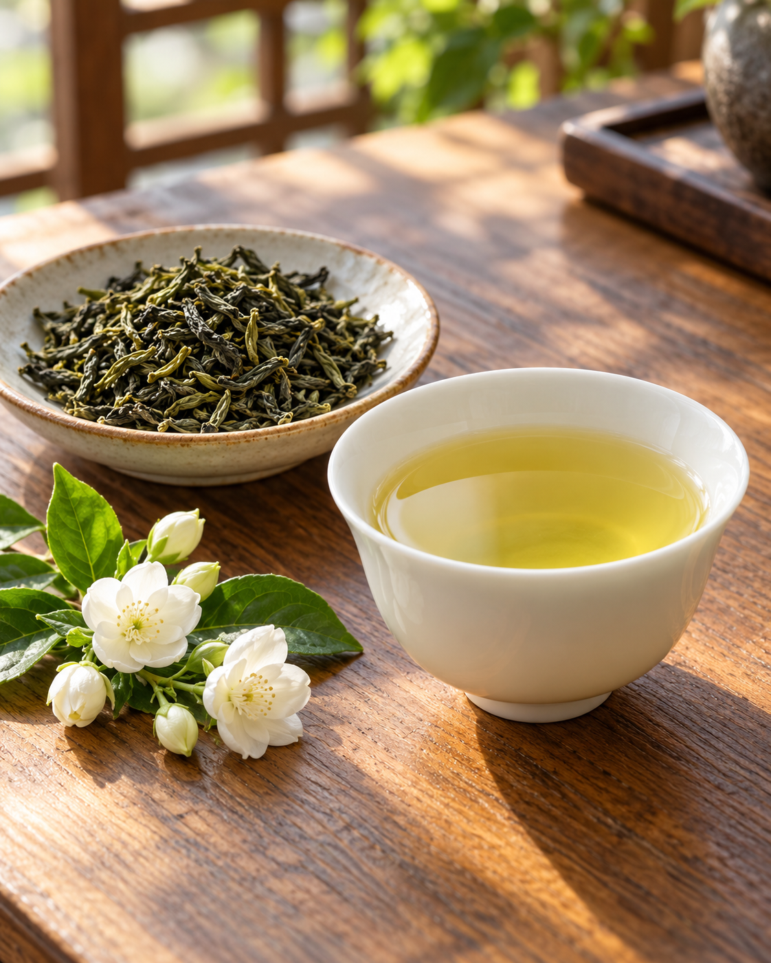ジャスミン茶なのに、花が入っていない？