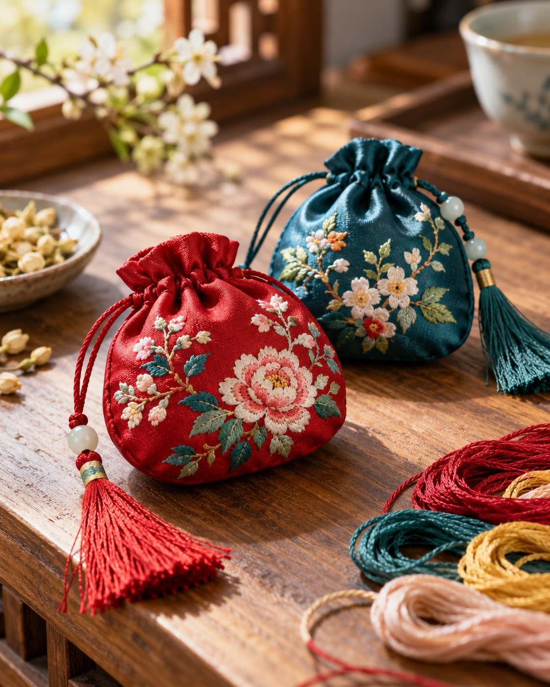 かわいい刺繍袋、実は「身につける香り」でした