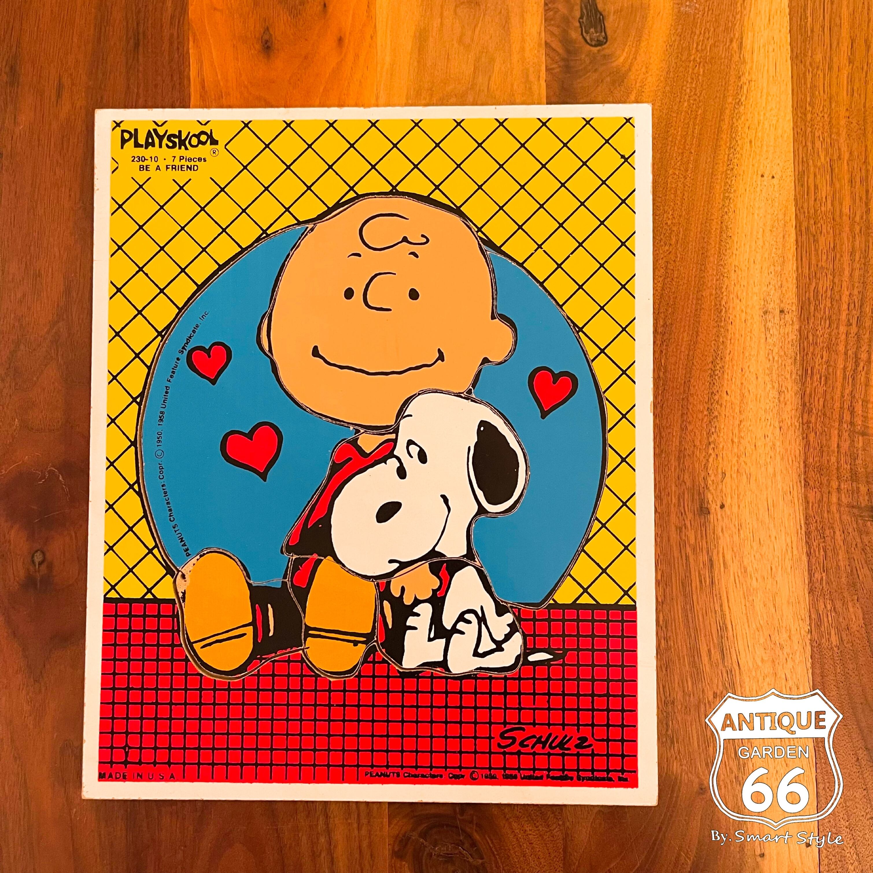 ⚫︎スヌーピー70年代ウッドパズル