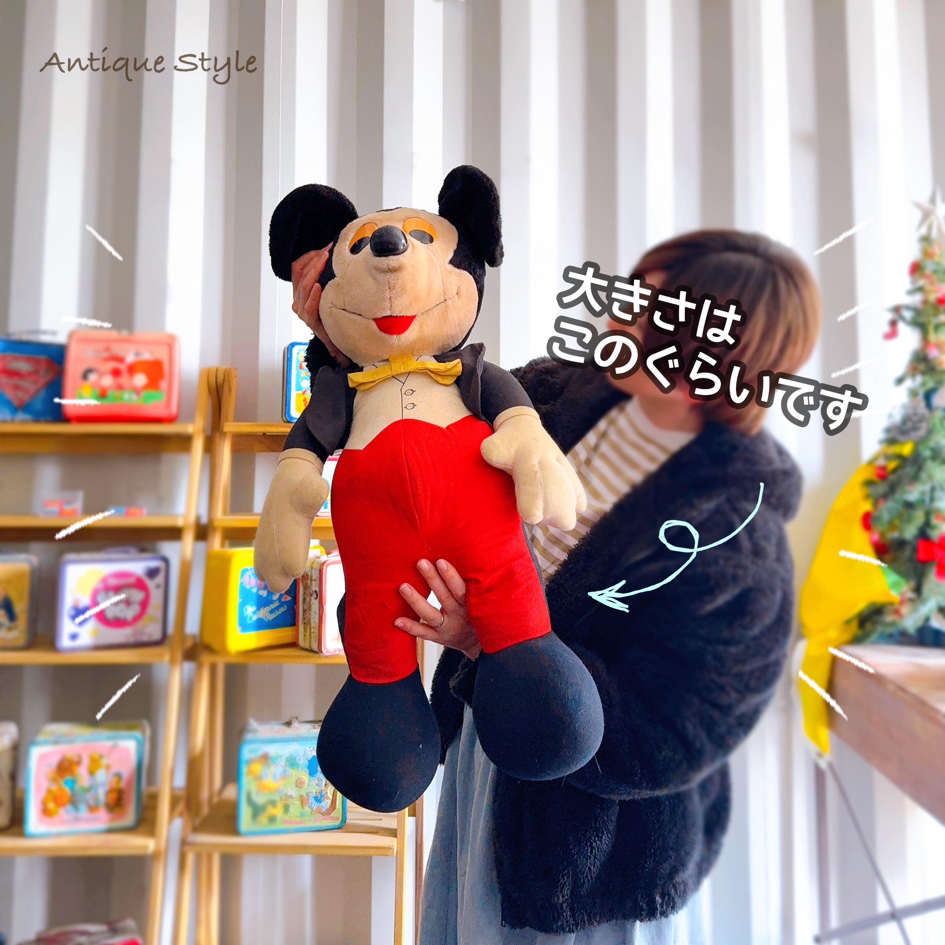 ⚫︎ミッキーのヴィンテージBIGぬいぐるみ