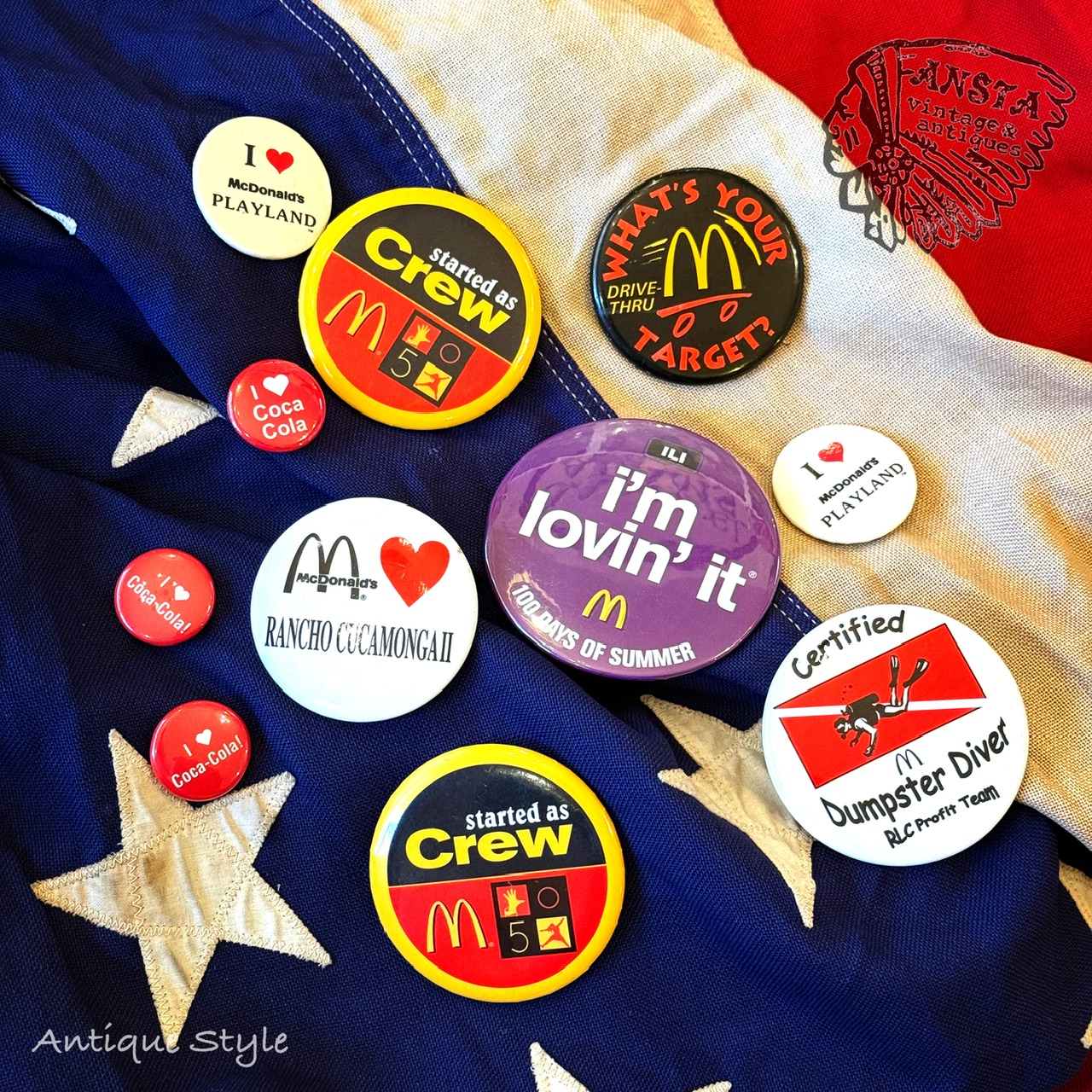 ⚫︎USAマクドナルドのvtgクルーバッジ