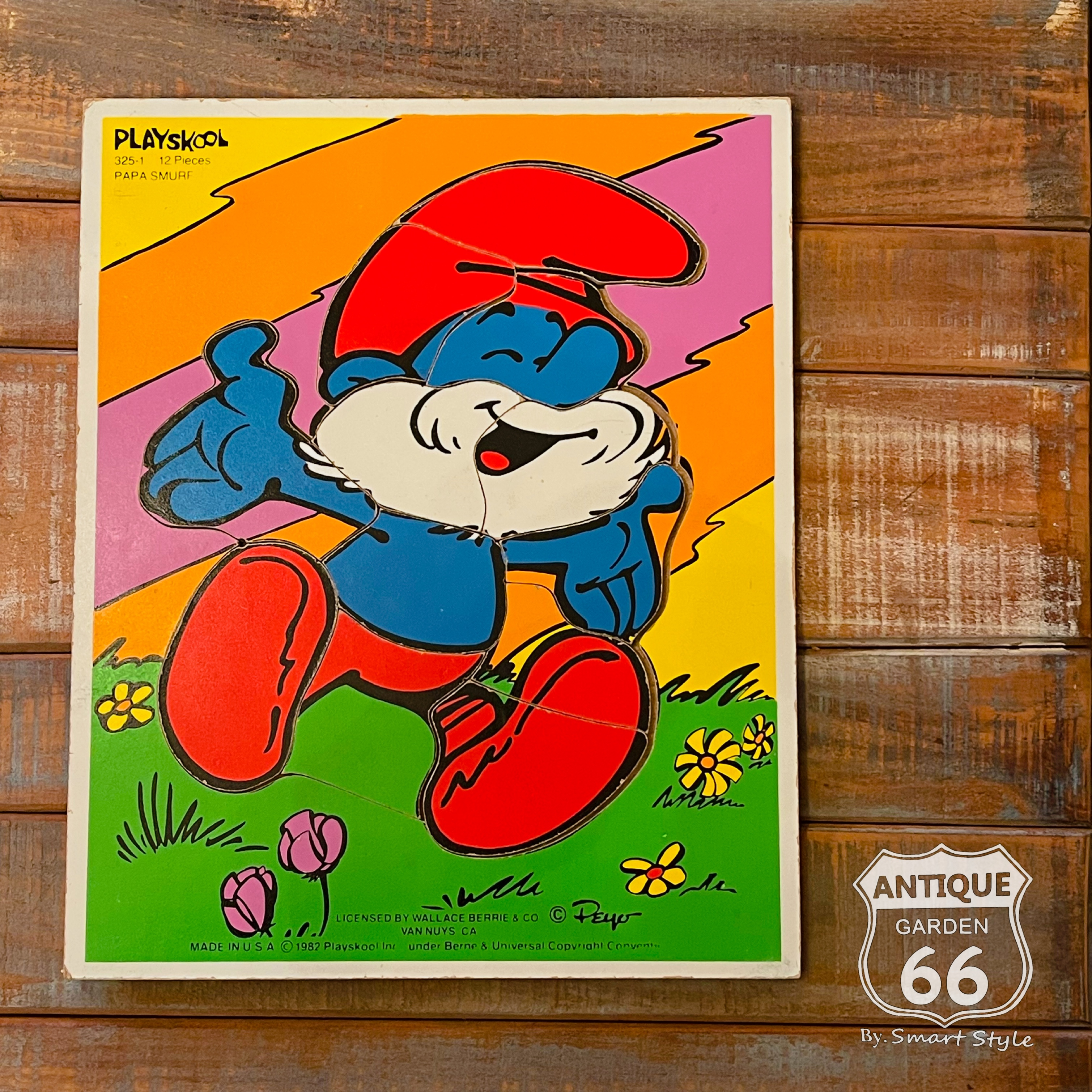 ⚫︎80年代スマーフの ヴィンテージウッドパズル！