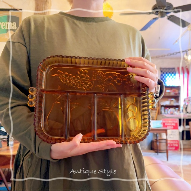 ⚫︎インディアナグラスのアンバープレート