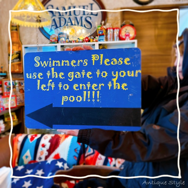 ⚫︎アメリカvtgプールのメタルサイン