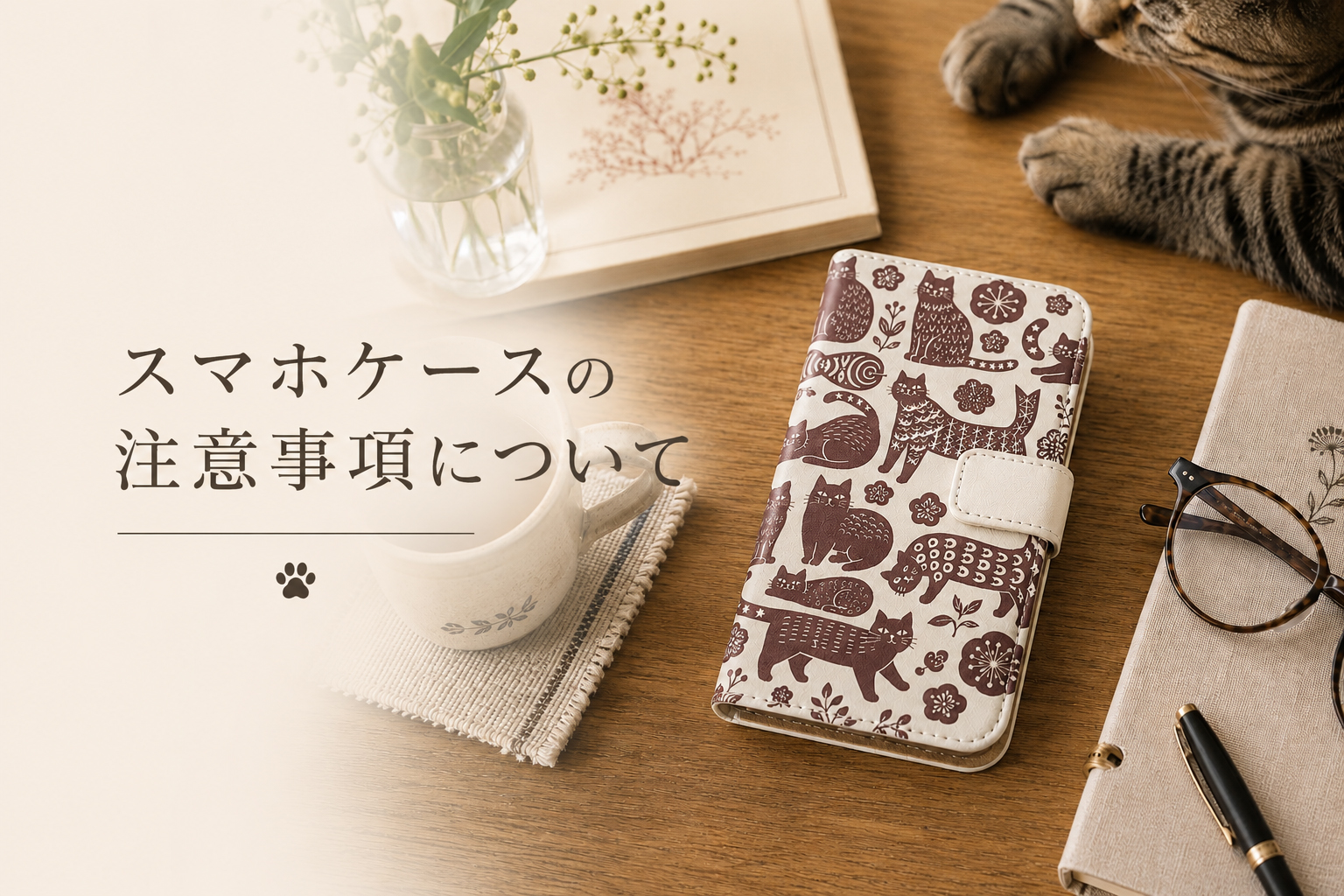 スマホケースの注意事項について