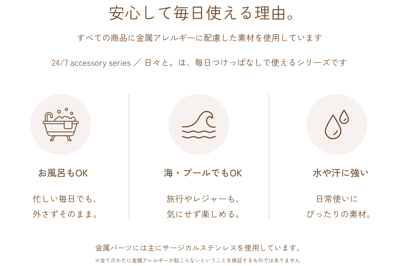 つけっぱなし【 24/7 accessory / 日々と。】について