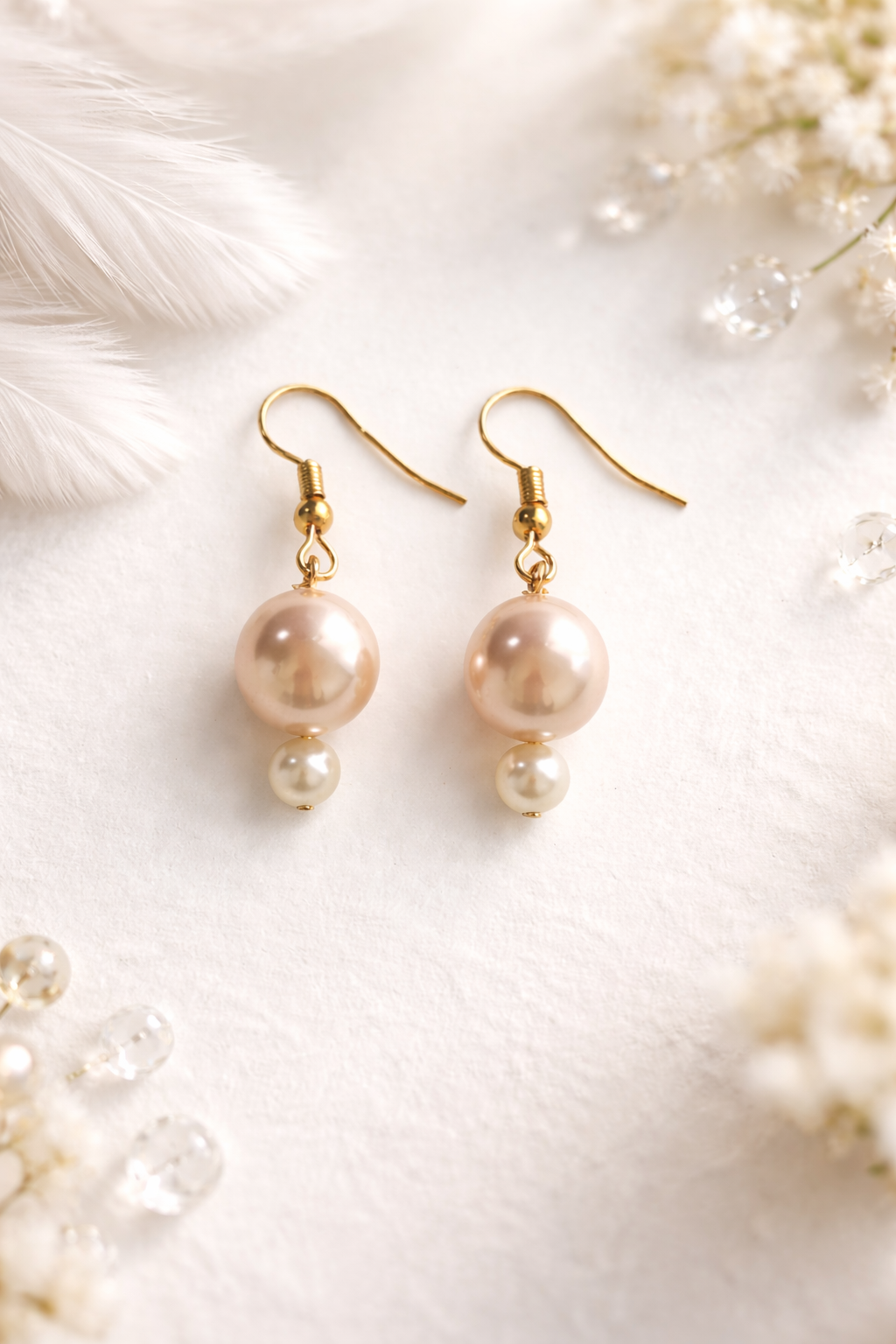 美しいフェイクパール・淡水パールピアスが入荷しました☆彡