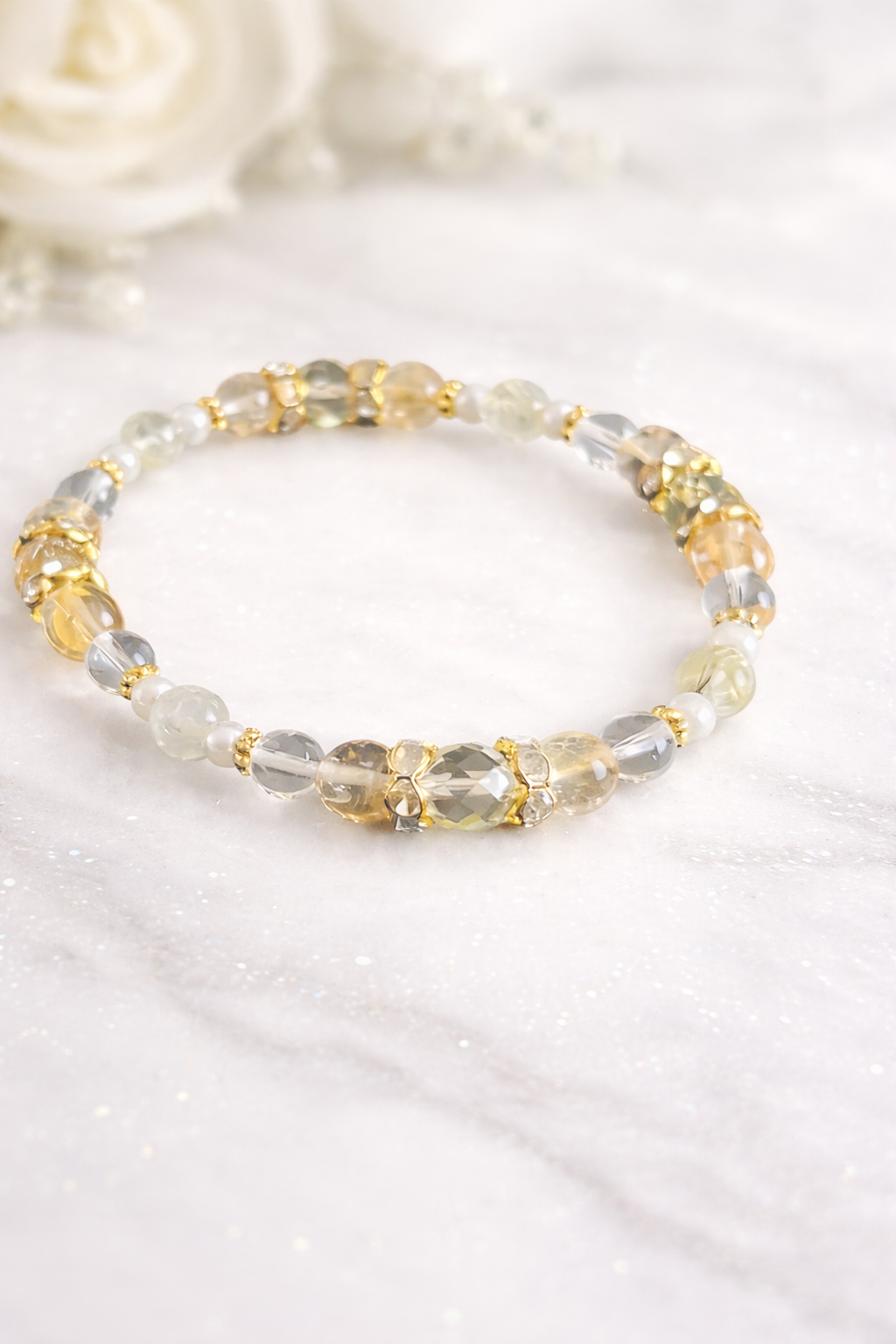 金運アップ!キラキラ☆彡ルチル・シトリンブレスレットが入荷しました☆彡