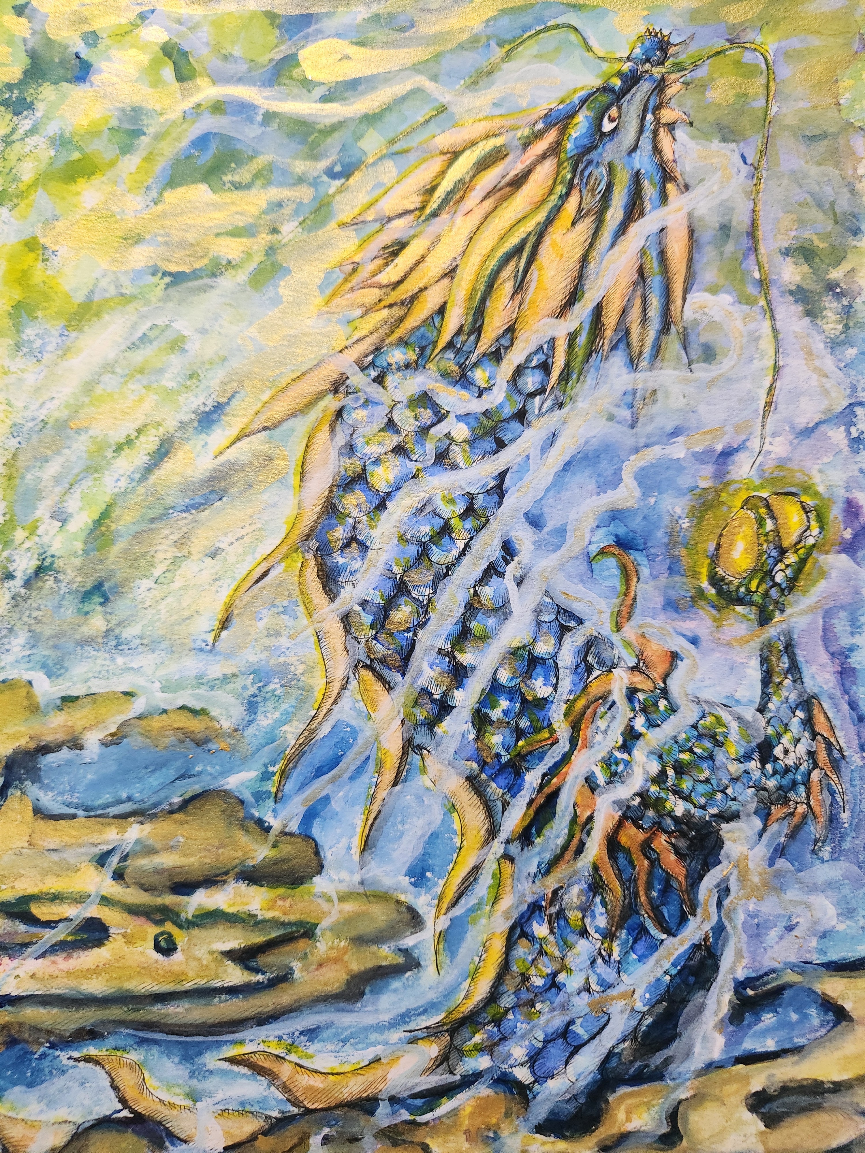 なぜか気になる人へ届く守護龍（原画）