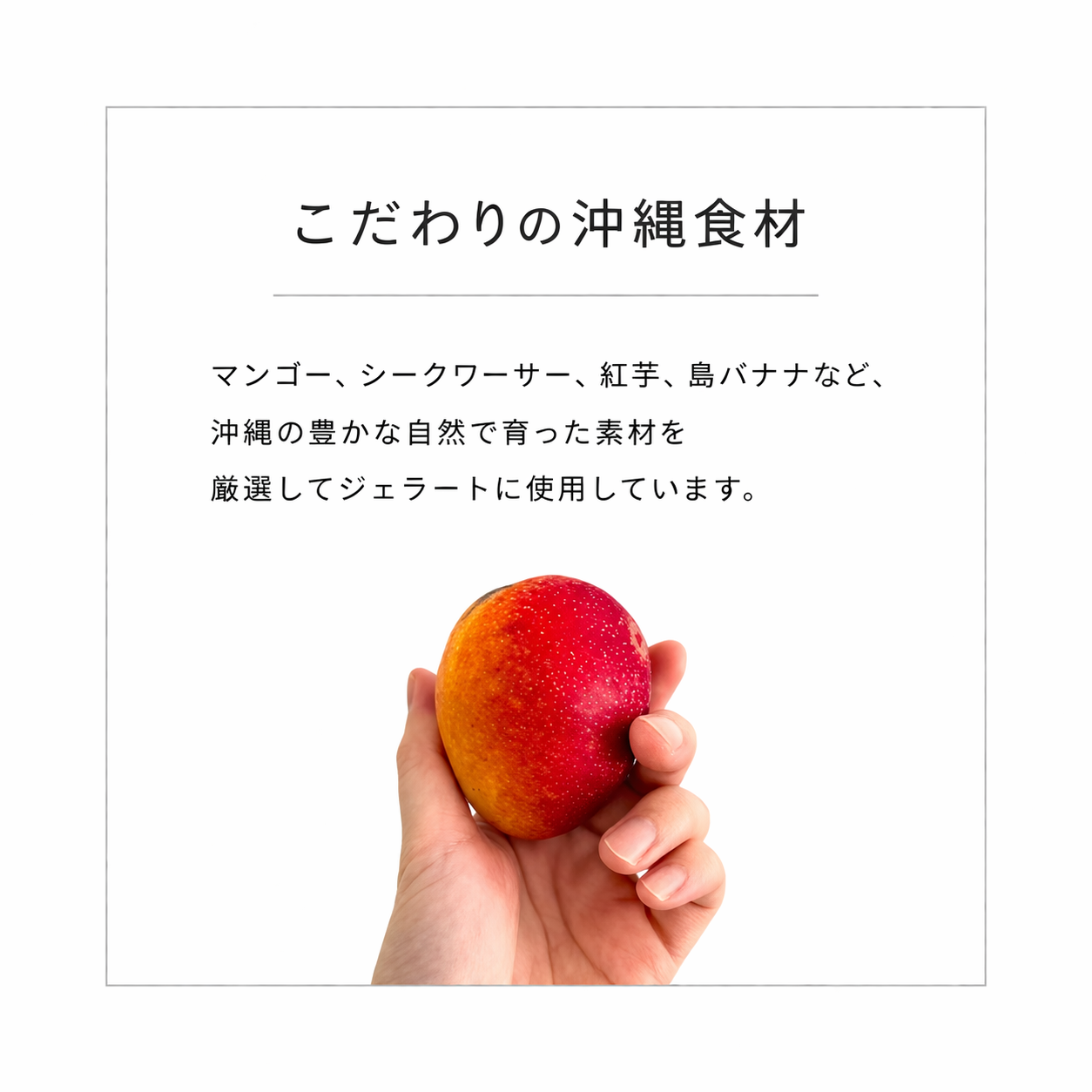 母の日に、沖縄からひとさじの贈り物を。