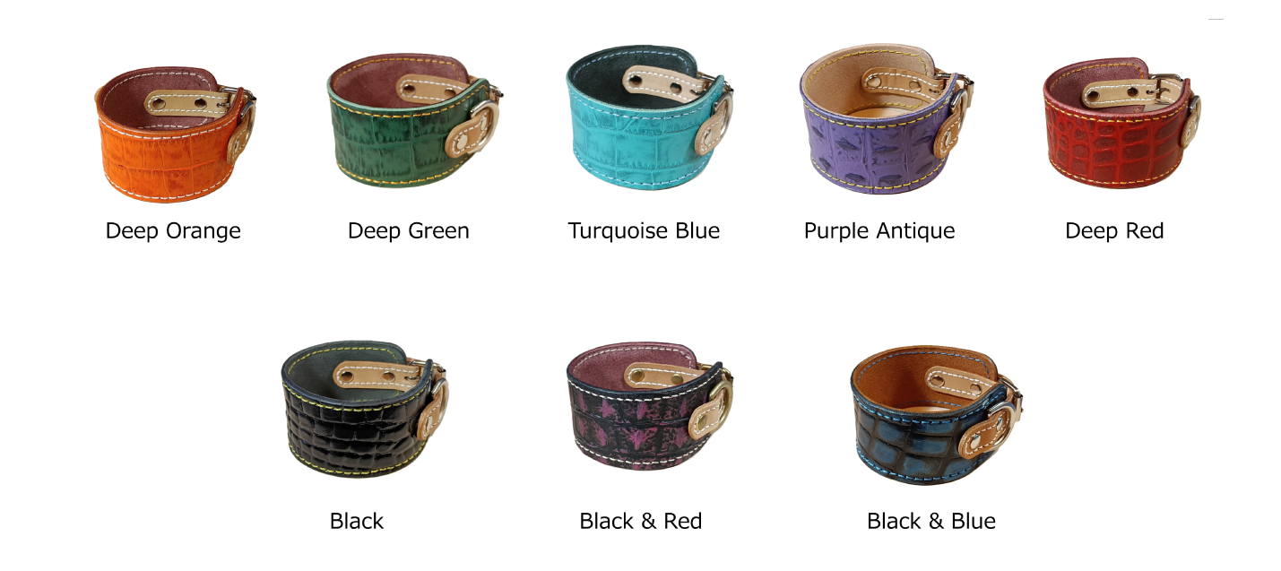 牛革と縫い糸のリスト