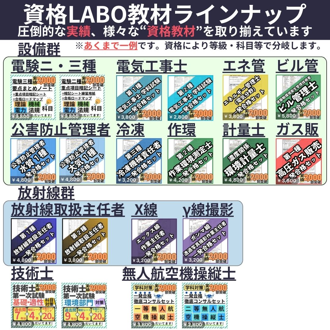 教材ラインナップに「高圧ガス販売主任者」が加わりました🎉