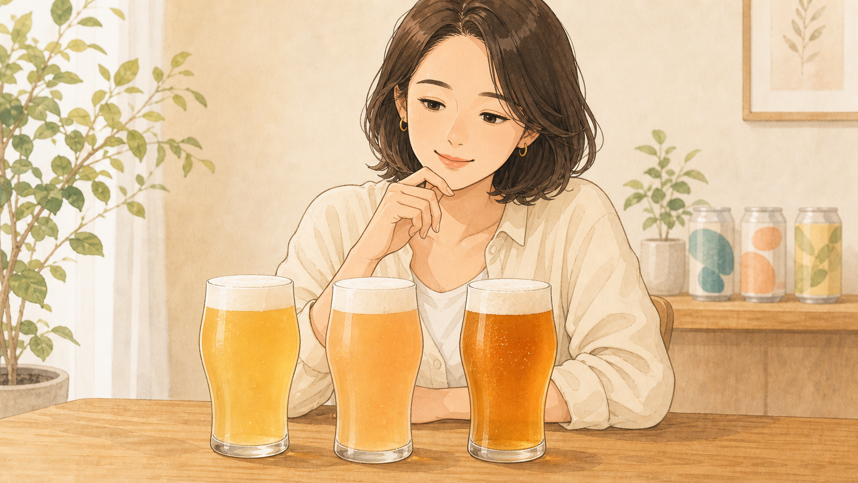 苦みが苦手な人におすすめ。やさしく飲めるひみつビール3本