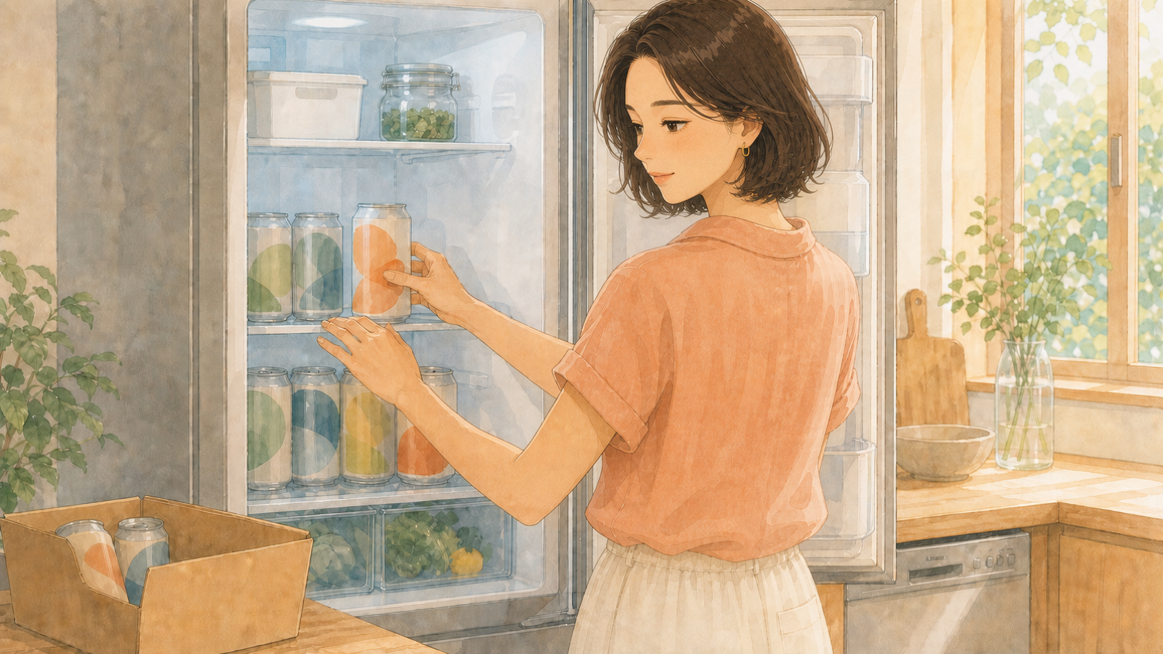 暑い日に届いたクラフトビール。冷蔵庫に入れてから楽しむまで