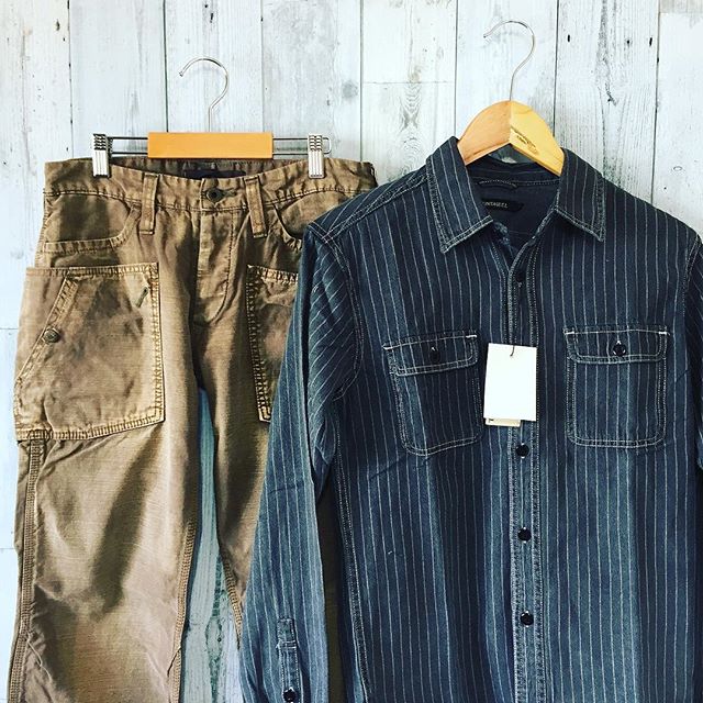 WABASH WORKSHIRTS（ウォバッシュワークシャツ）の着こなし例