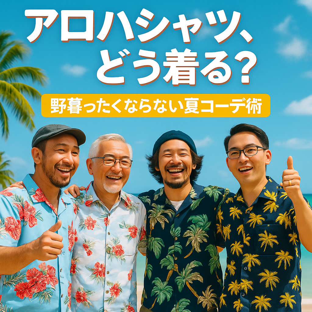 アロハシャツ、どう着る？野暮ったくならない夏コーデ術