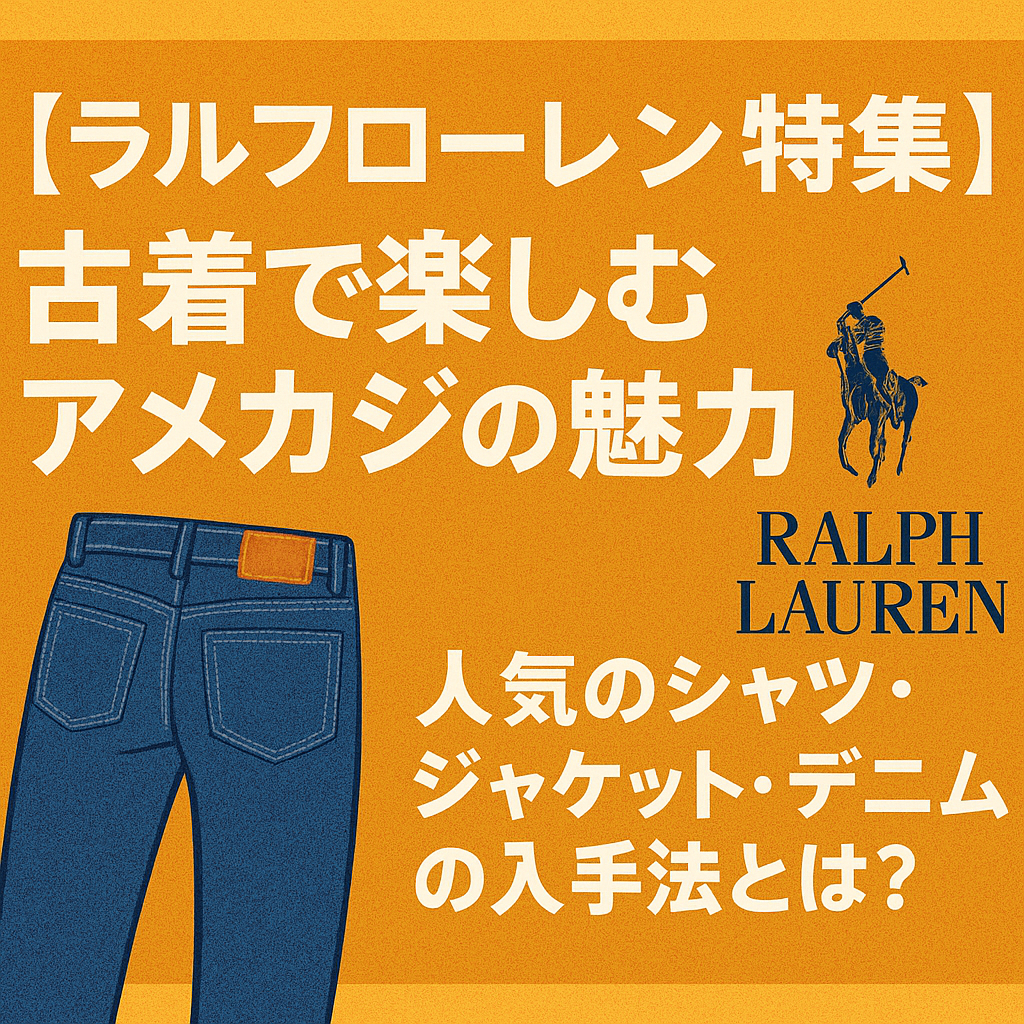 【ラルフローレン特集】古着で楽しむアメカジの魅力｜人気のシャツ・ジャケット・デニムの入手法とは？