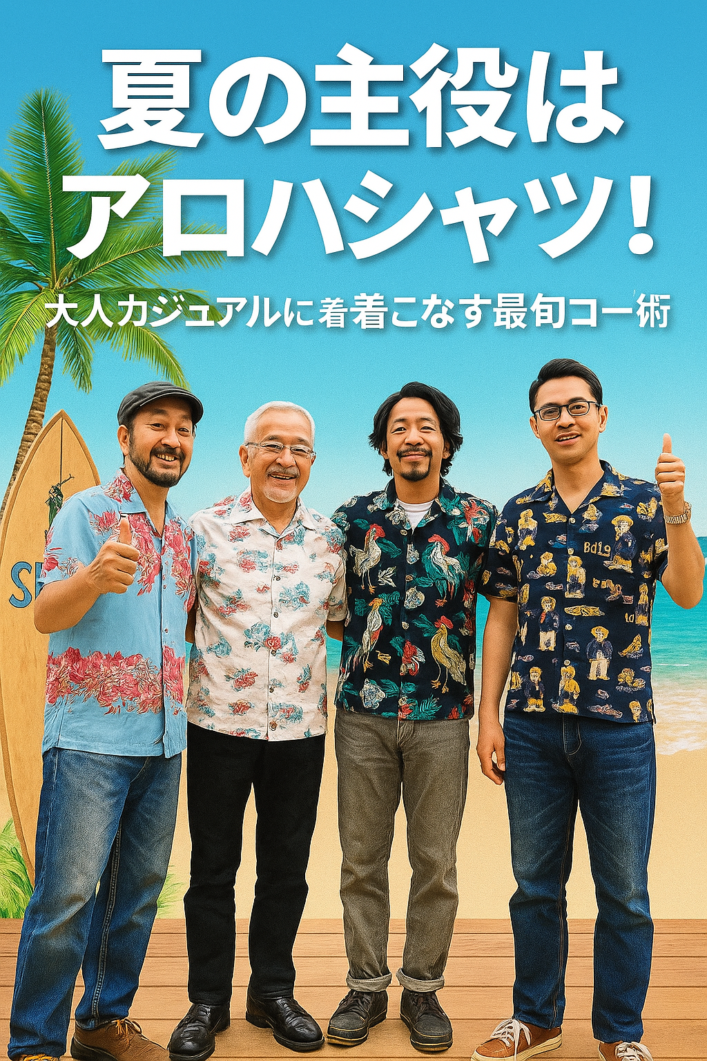 夏の主役はアロハシャツ！大人カジュアルに着こなす最旬コーデ術
