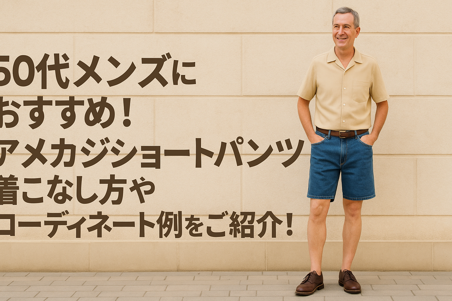 50代メンズにおすすめ！アメカジショートパンツの着こなし方やコーディネート例をご紹介！