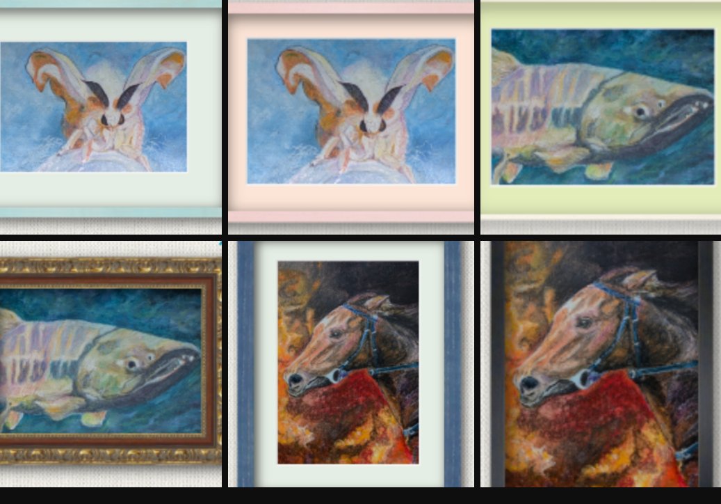 額縁を変えると絵の雰囲気がこんなに変わる