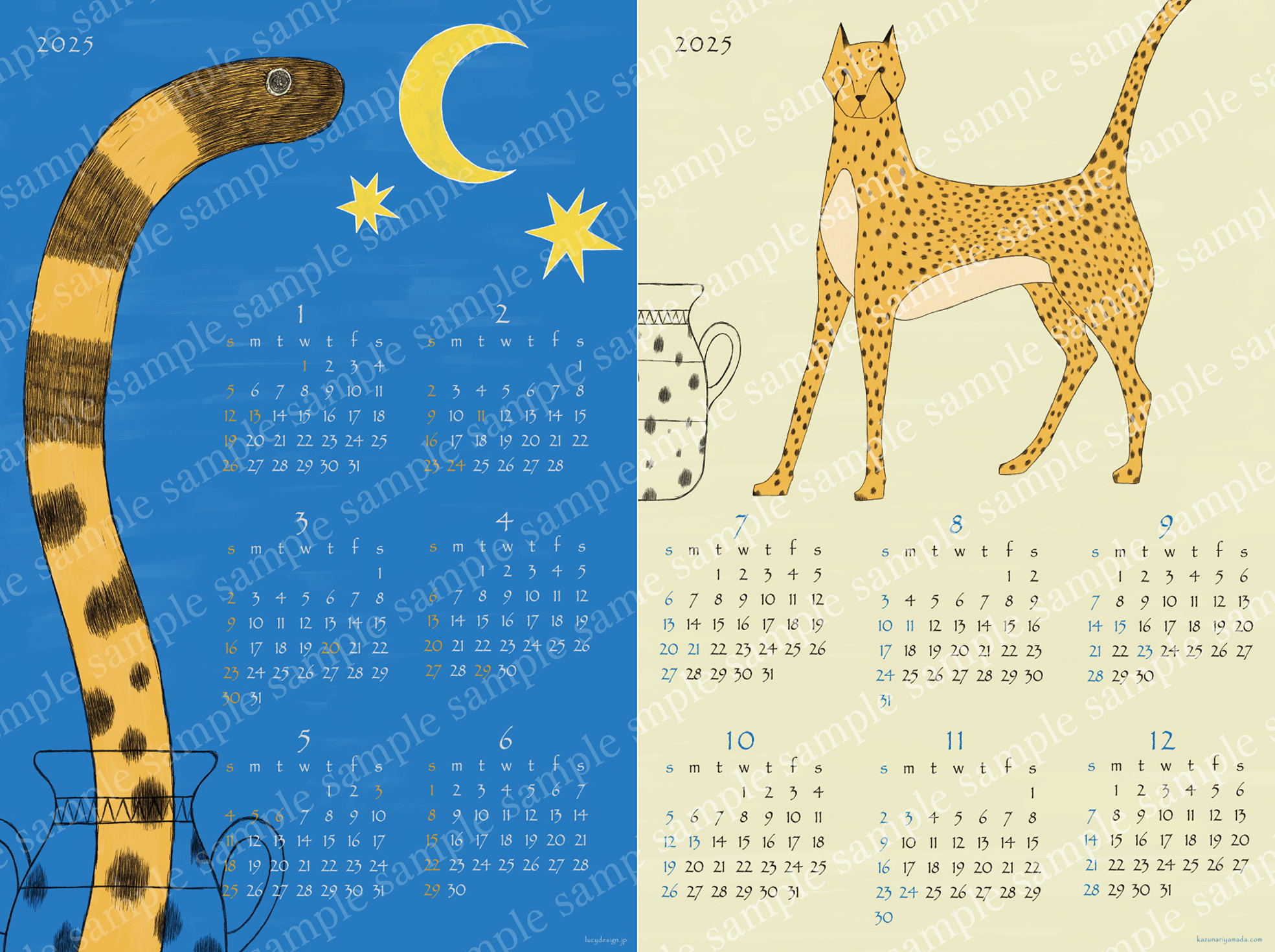 2025 Calendar 完成しました