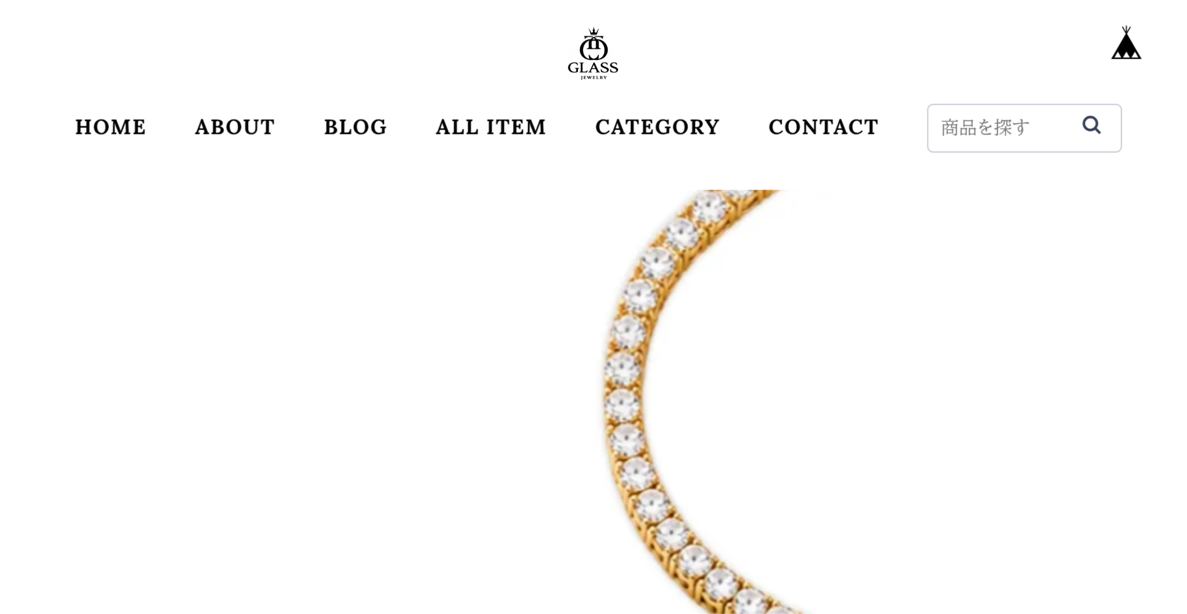 GLASS JEWELRY ホームページリニューアルのお知らせ