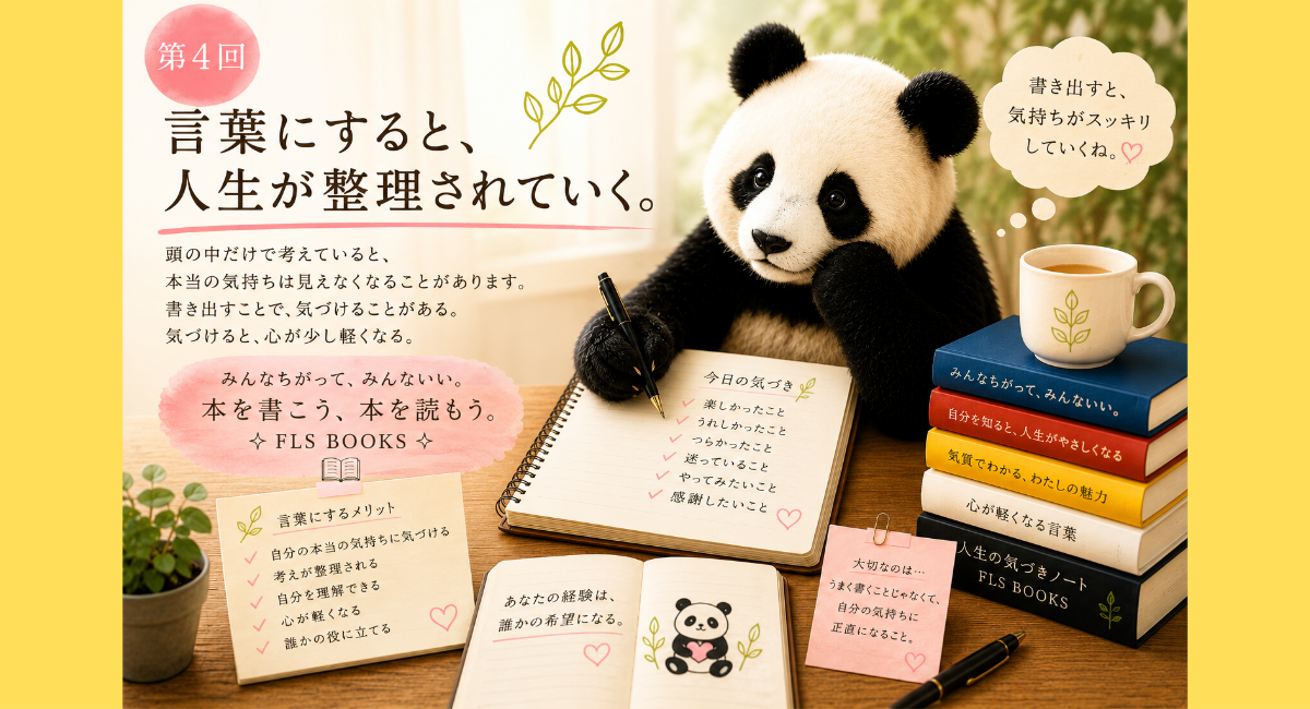 『言葉にすると、人生が整理されていく。』