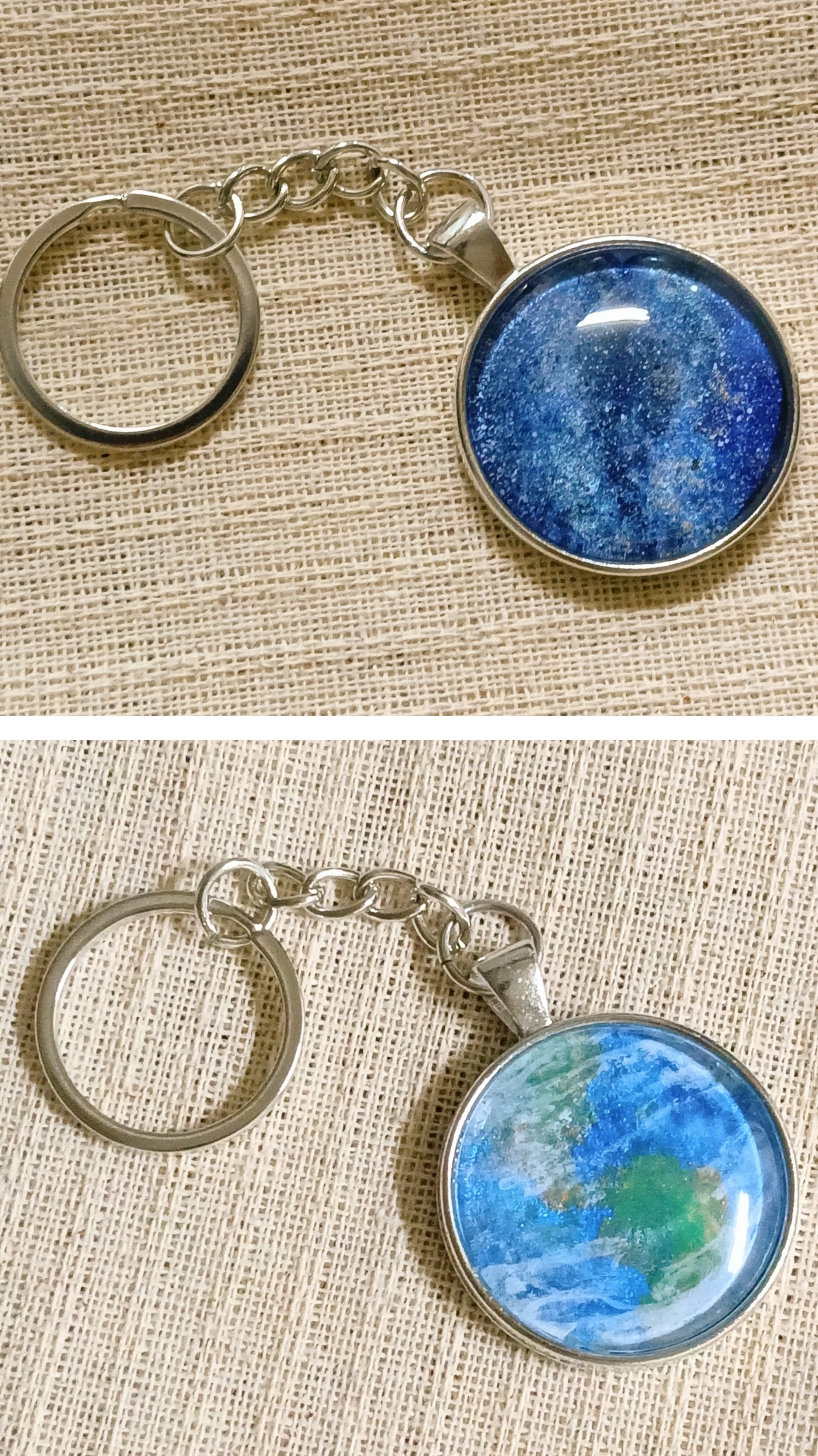 天体キーリング2点追加しました。