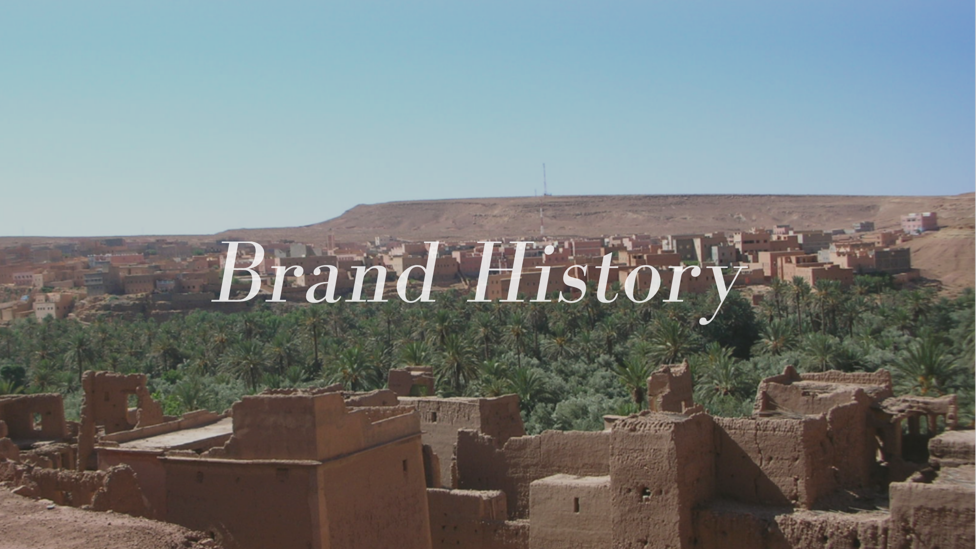 ブランドヒストリー / English + Japanese