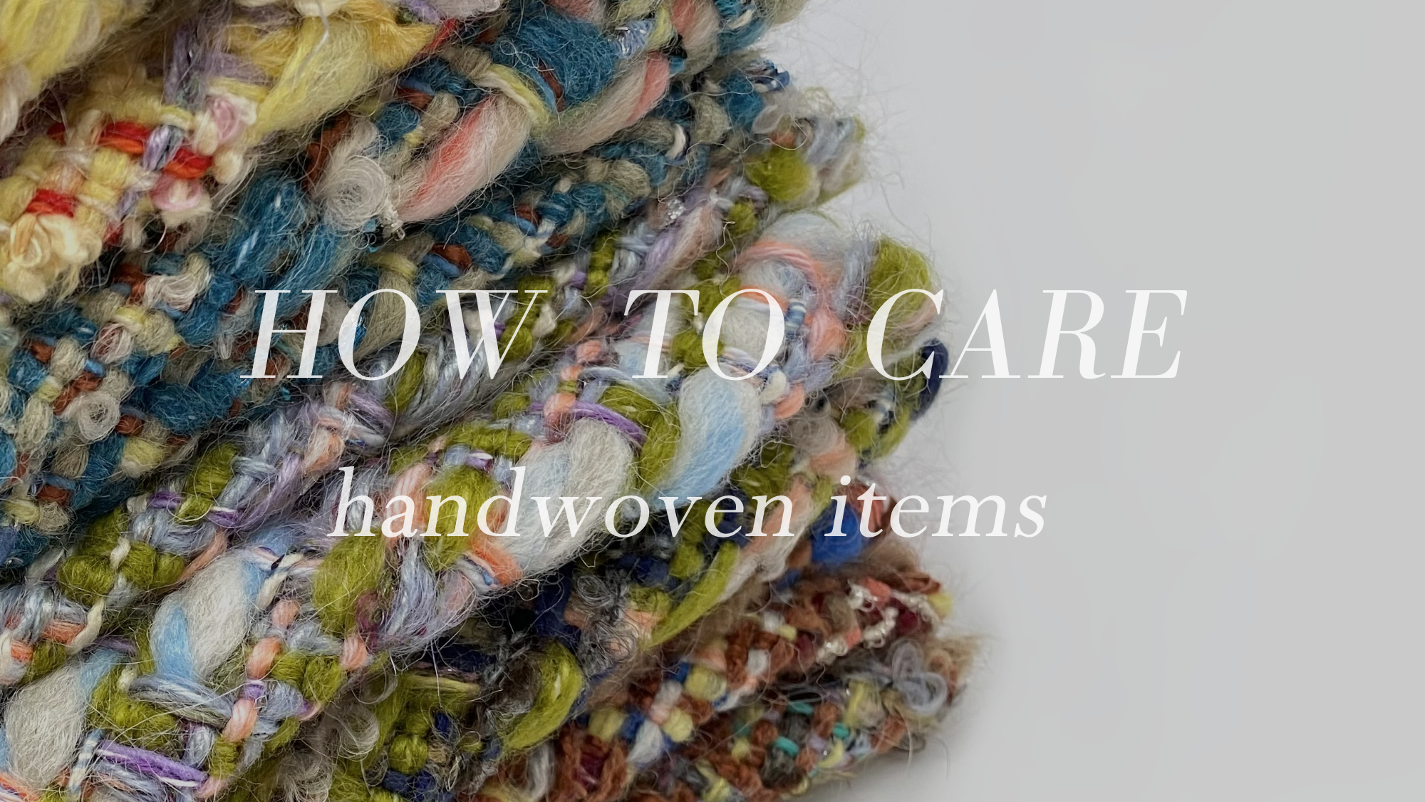 手織りツイードのお手入れ