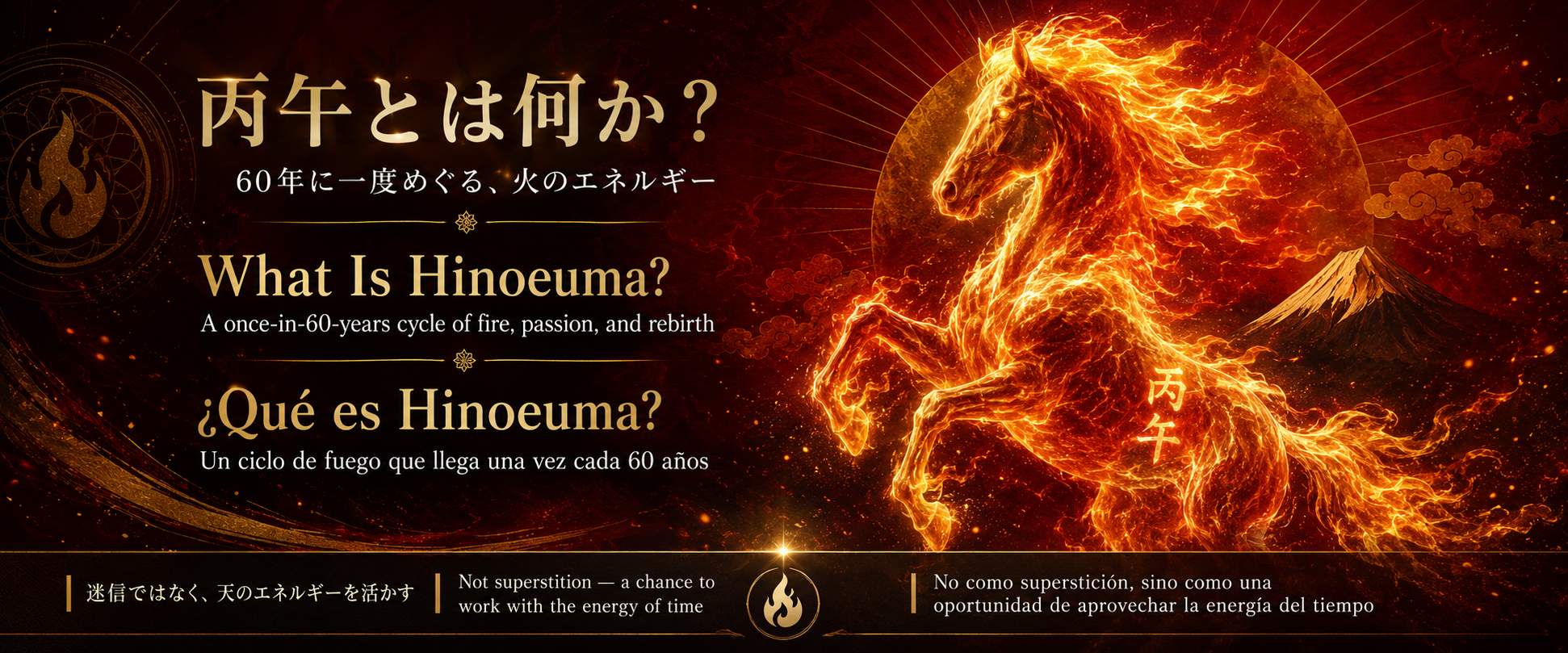 ¿Qué es Hinoeuma?el Año del Caballo de Fuego