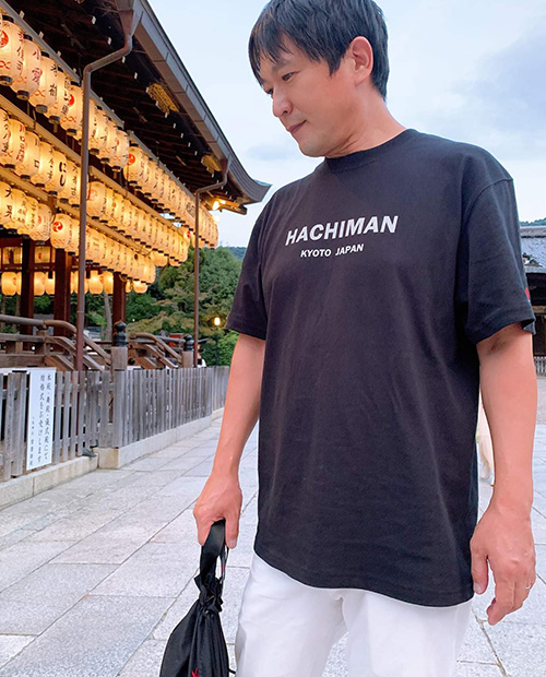 HACHIMANロゴTシャツメンズバージョン！！（八坂神社/京都）