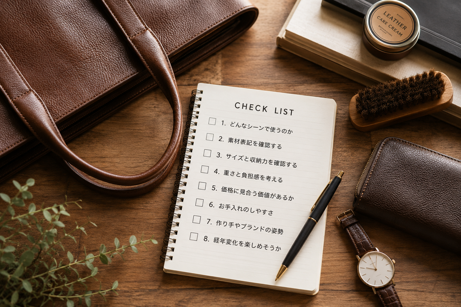 本革バッグ購入前に確認したい8つのチェックポイント|後悔しない選び方