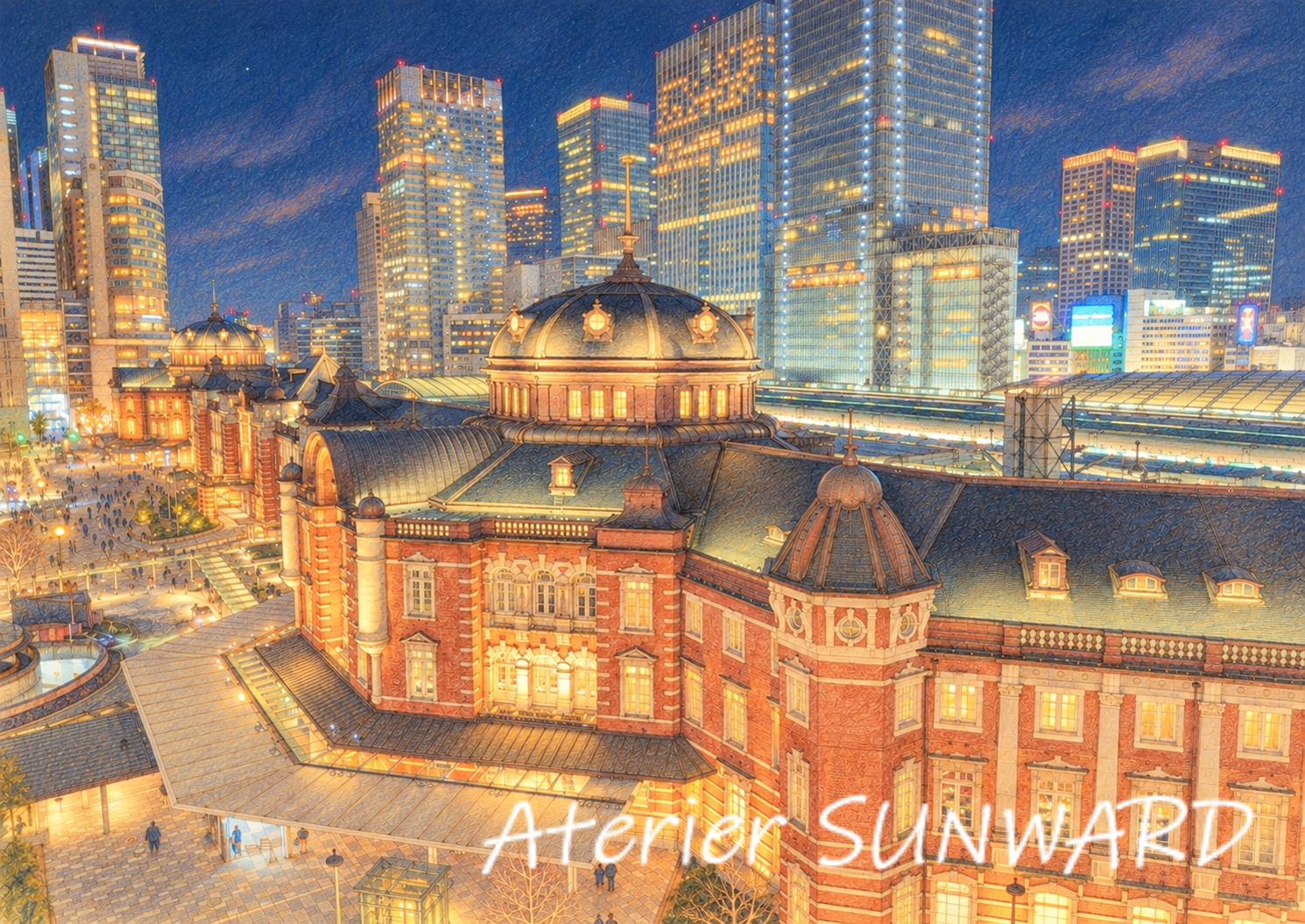 【新作】星降る夜の東京駅