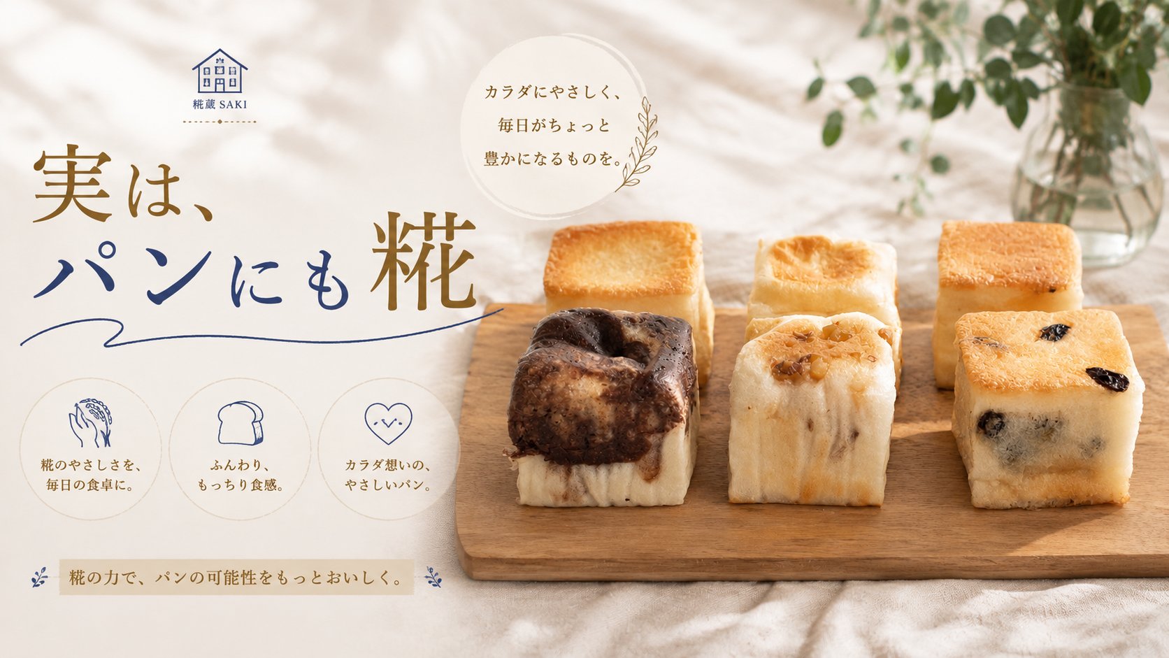 実は、パンにも「糀」
