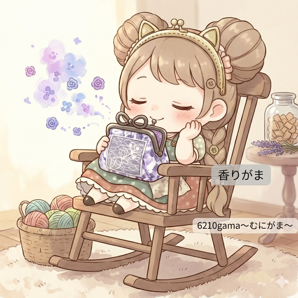 【育てる香りがま口】 ～選べる６種の香りとパチンと響く癒やしの音～
