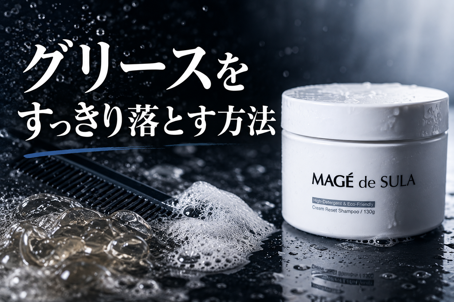グリースをすっきり落とす方法｜美容師が解説