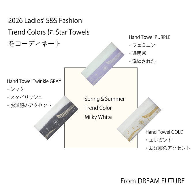 夏のご旅行向けWash Towelのコーディネートのご案内