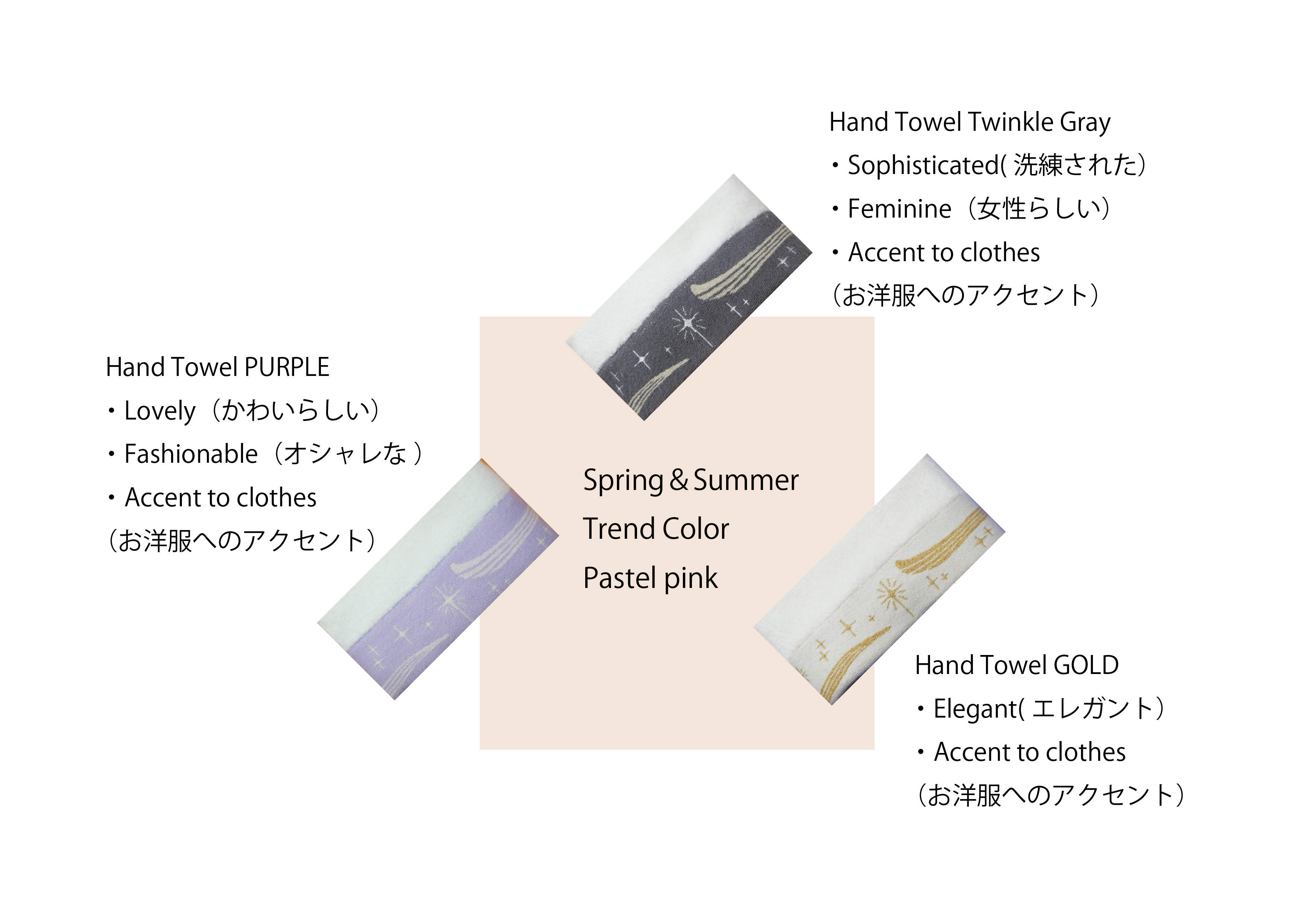 S&S Lady’ｓFashion Tred Color とのTowelコーディネートのご案内