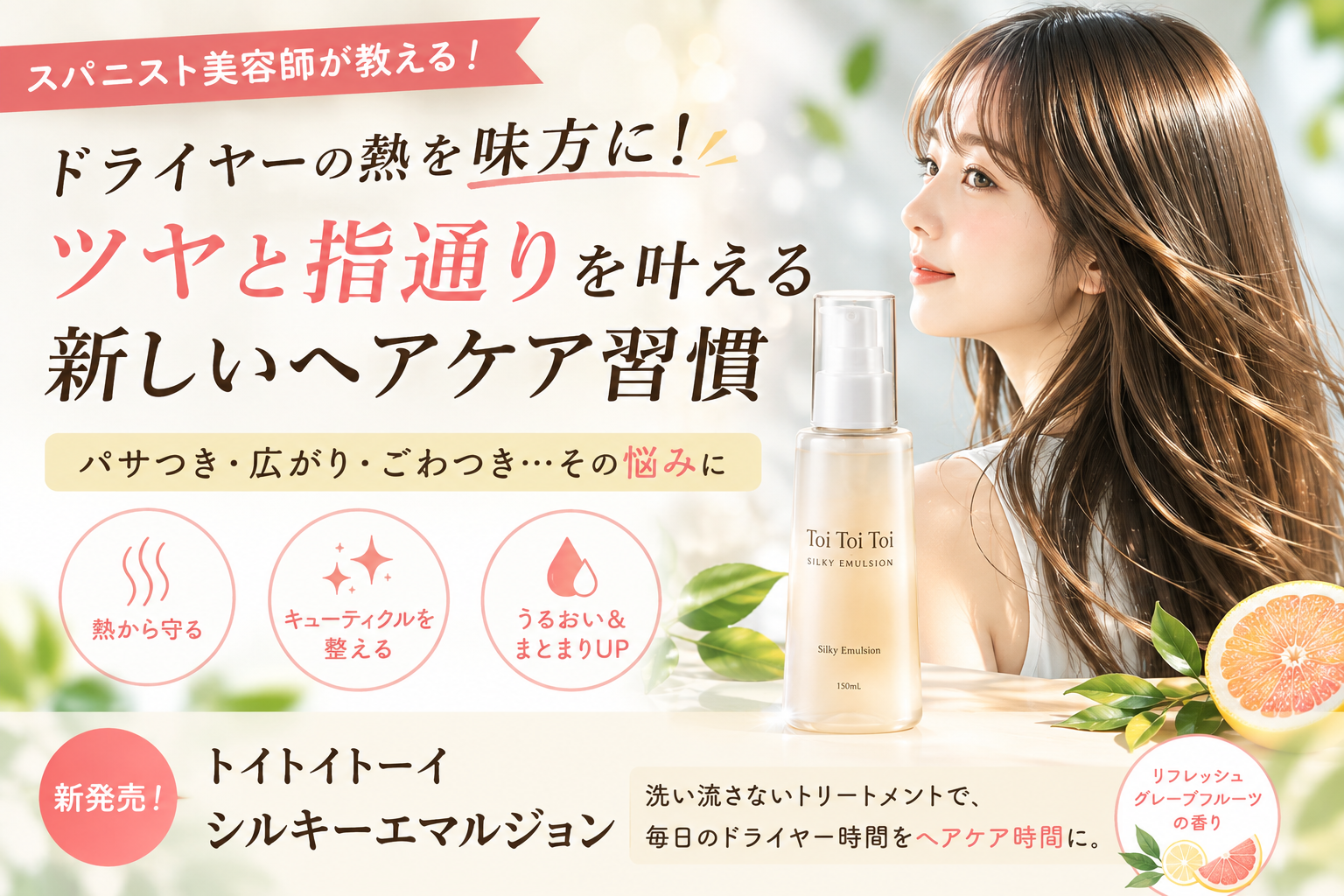 スパニスト美容師が教える|ドライヤーで髪がパサつく?毎日の「熱」を味方にするヘアケア