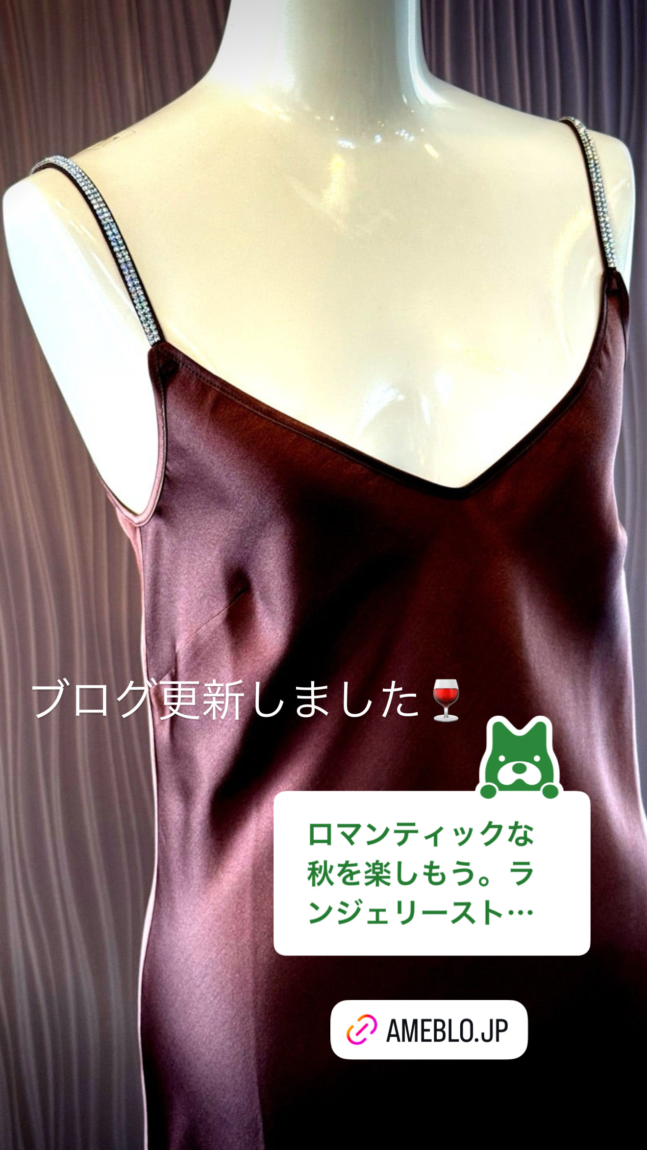 秋の始まりランジェリー【ブログ】更新しました♡