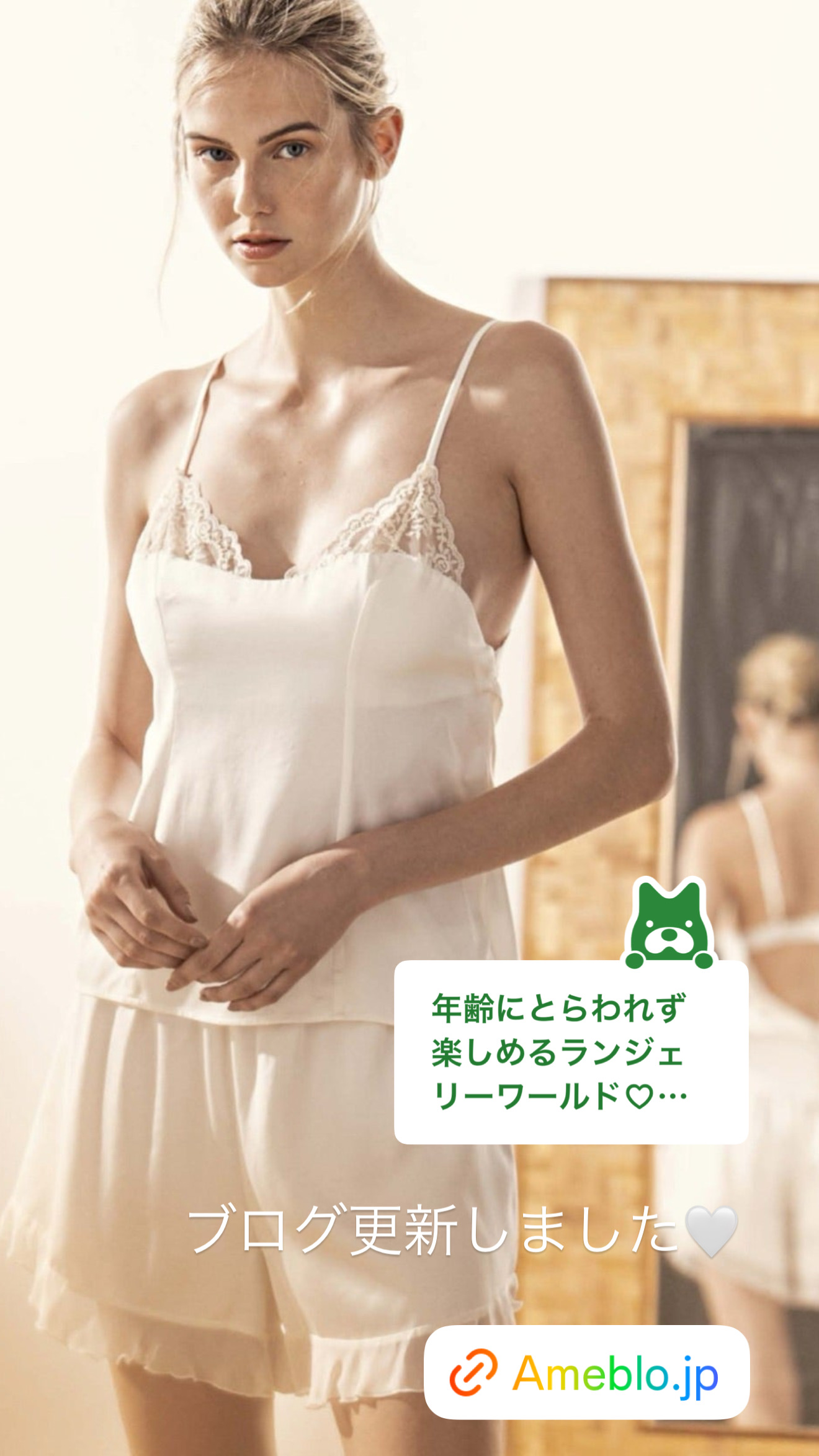 ランジェリーブログ更新しました♡