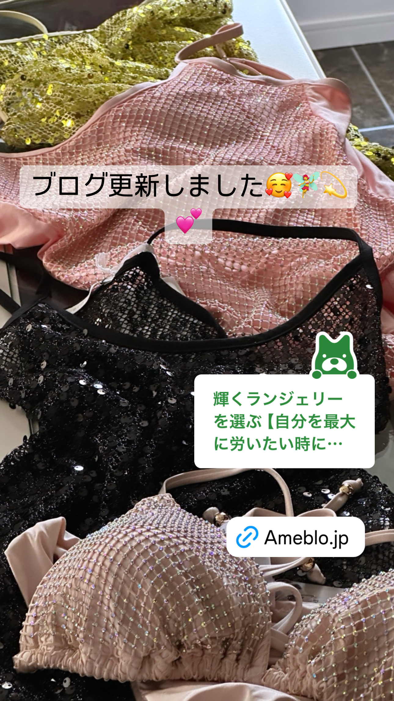 本日のランジェリー日記【ランジェリーブログ】更新しました♡