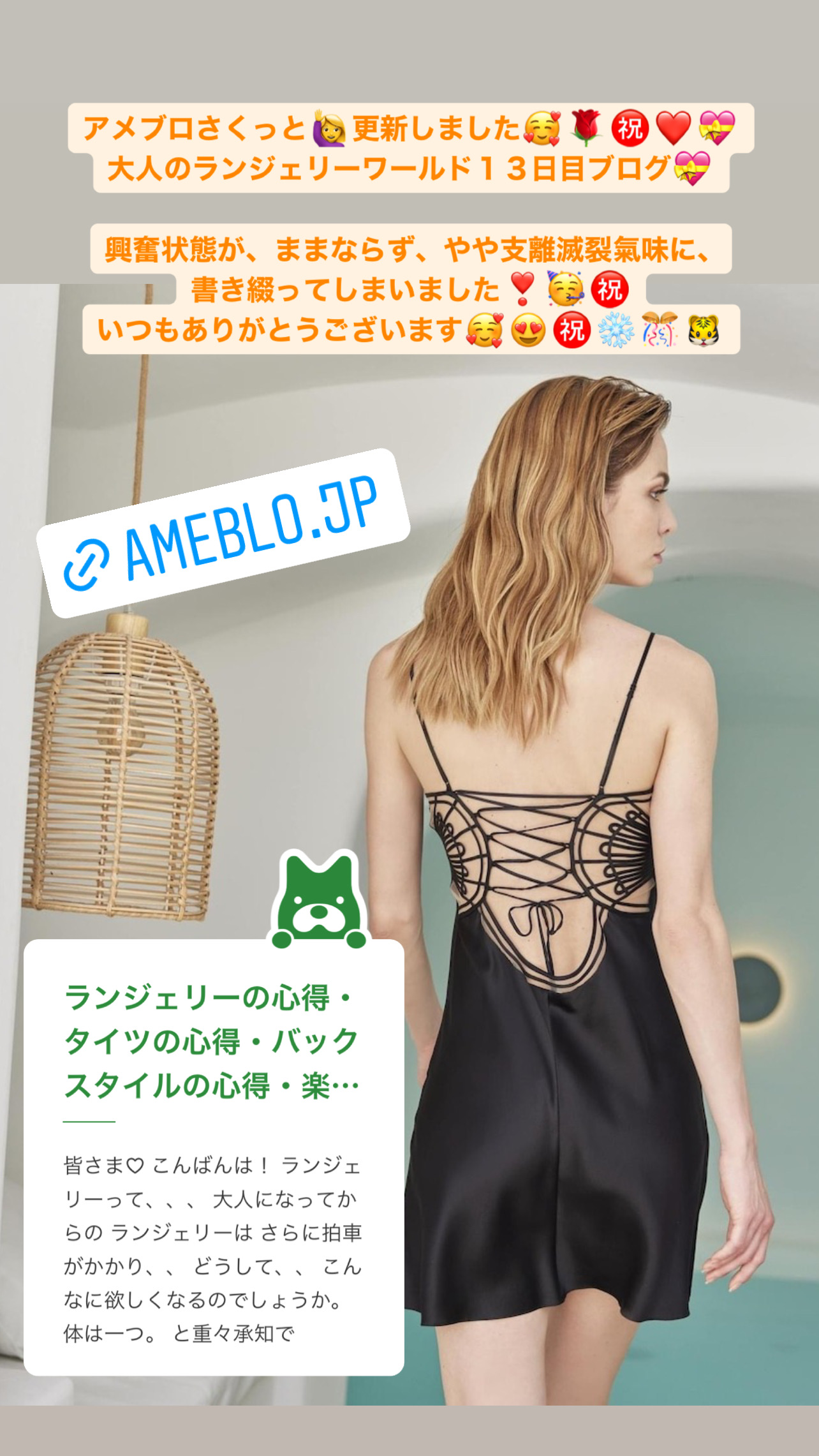 幸せの見つけ方♡見つけました♡大人のランジェリーワールド開幕1３日目ブログアップしました！ ⁡ ⁡