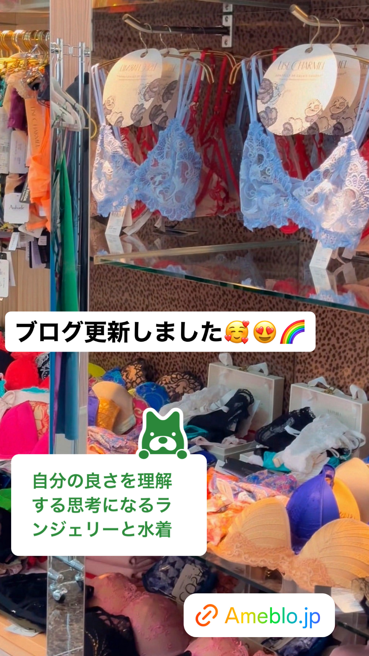 ランジェリーショップで購入する水着！【ブログ】更新しました♡想像力を豊かにするランジェリー創造