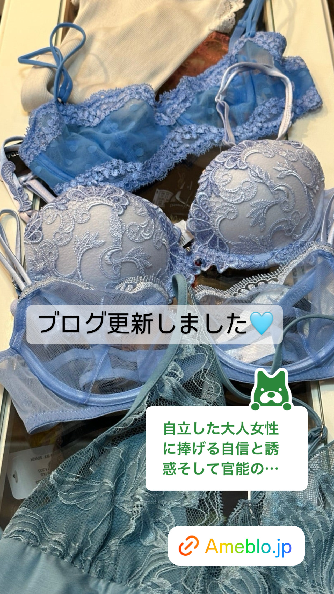 大人の憧れランジェリー特集【ブログ】更新しました♡最新ランジェリーショップレポート！自立した大人女性