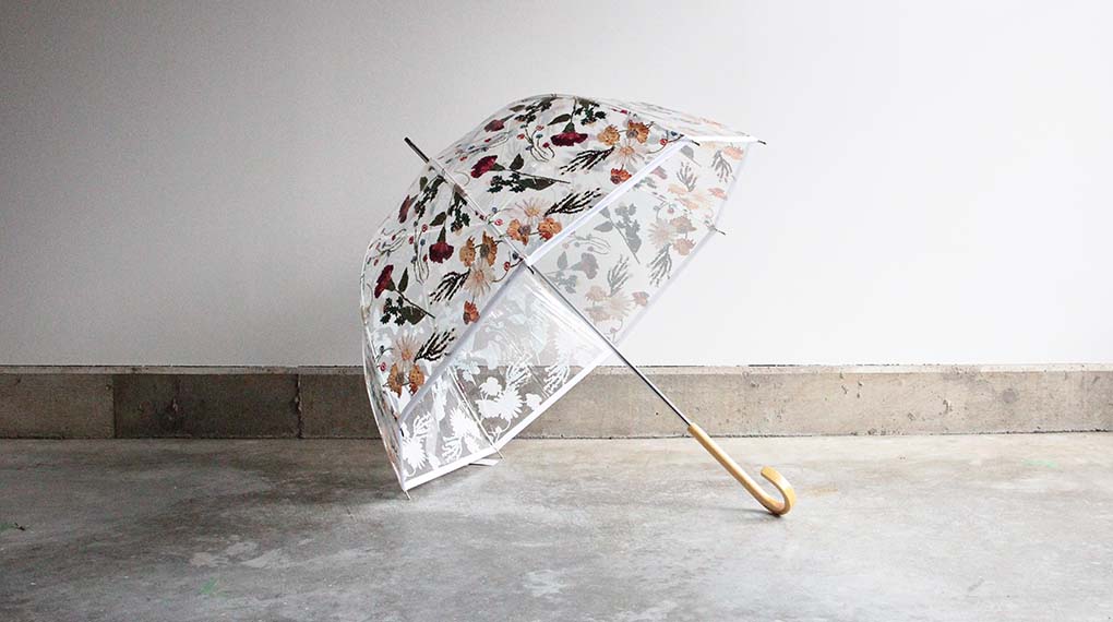 梅雨前におススメ！秀逸なデザインの透明ビニール傘が入荷しました。