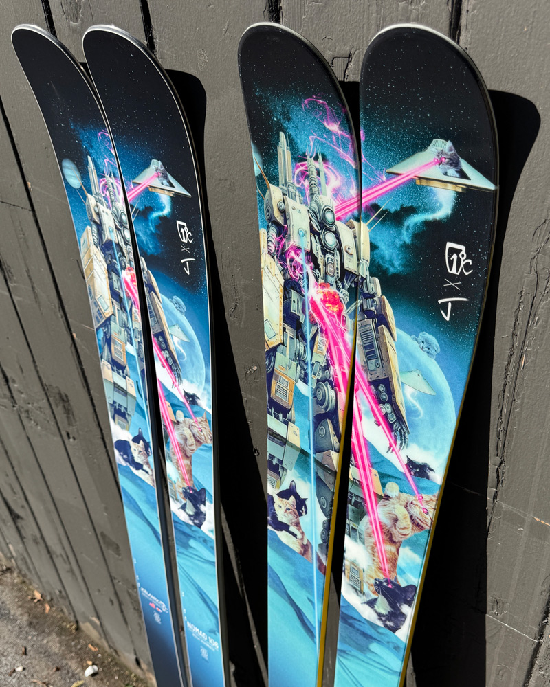J skis × Icelantic skis コラボ「アンダーキャット」